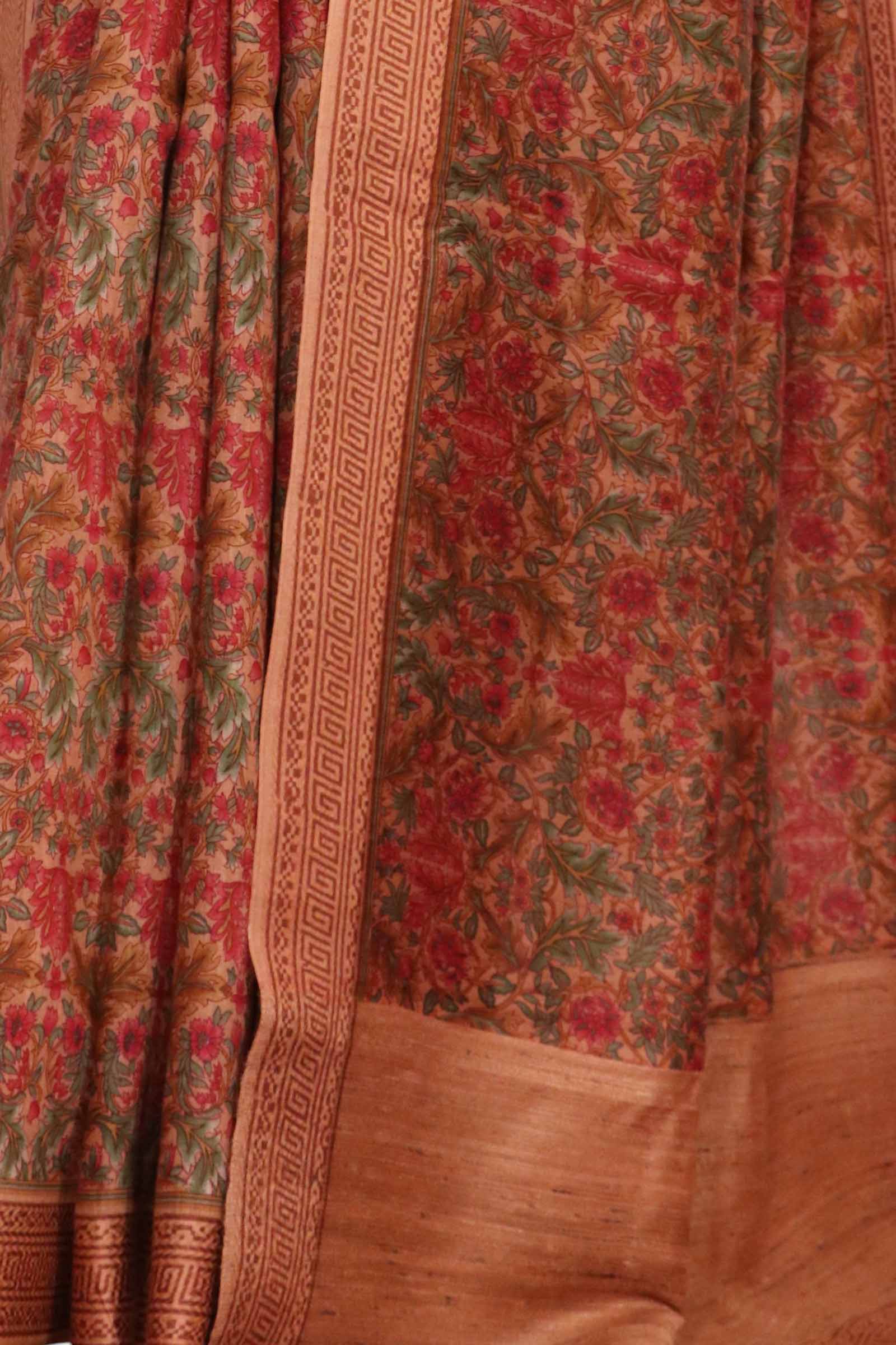 Handloom Pure Tussar Silk Saree AL203682